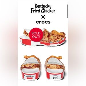 SOLD OUT Authentic KFC crocs size M6/W8